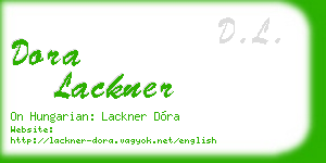 dora lackner business card